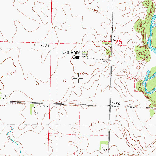 Topographic Map of Rolfe (historical), IA