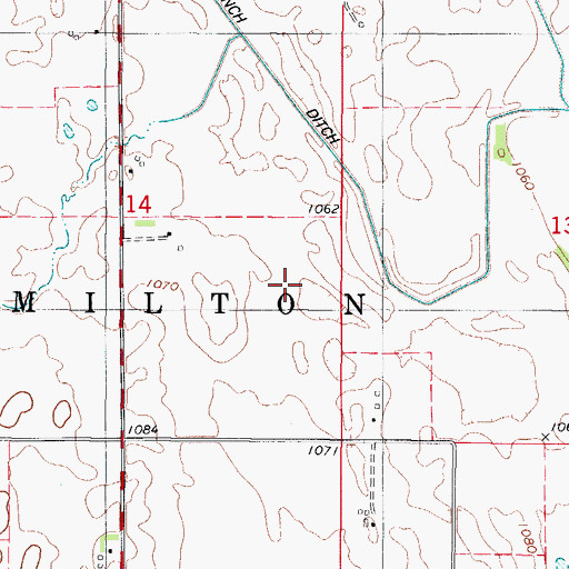 Topographic Map of Cairo Lake (historical), IA