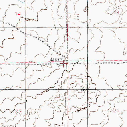 Topographic Map of Flake Windmill, AZ