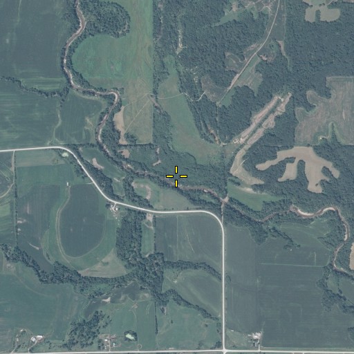 Aerial/Satellite Image of Whippoorwill Branch, IA