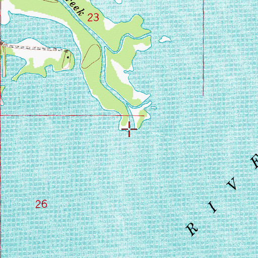 Topographic Map of Devils Creek, IA
