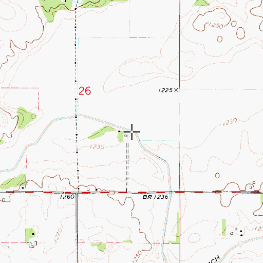 Topographic Map of Ditch Number 2, IA