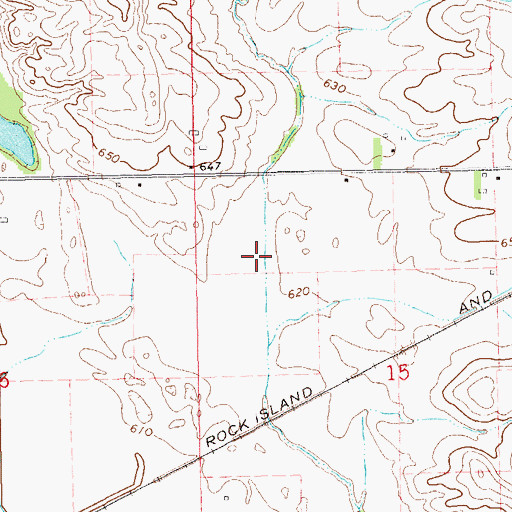 Topographic Map of Ditch Number 25, IA