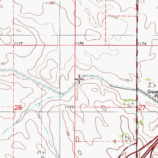Topographic Map of Ditch Number 29, IA