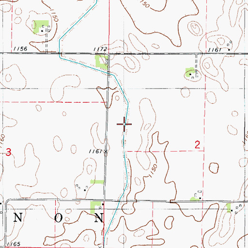 Topographic Map of Ditch Number 7, IA