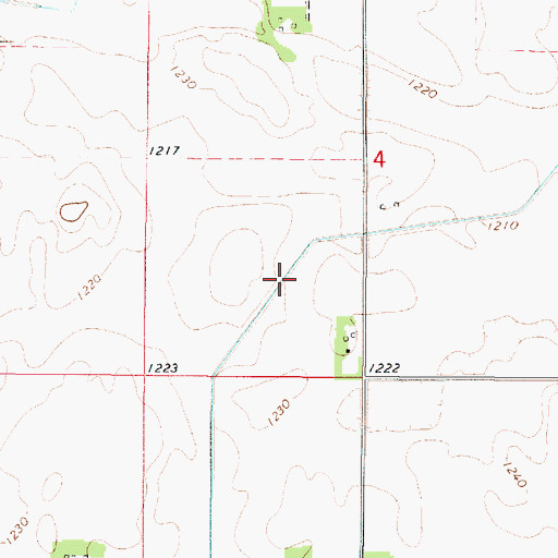 Topographic Map of Drainage Ditch Number 13, IA