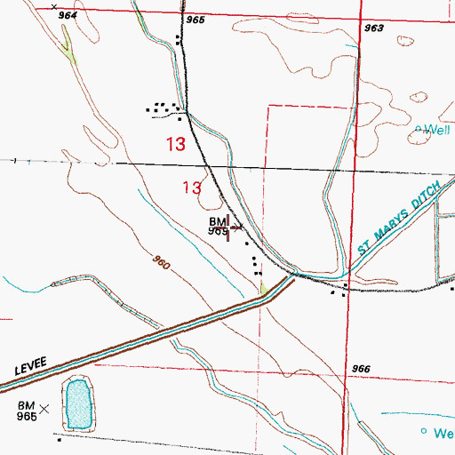 Topographic Map of Eureka School Number 1, IA