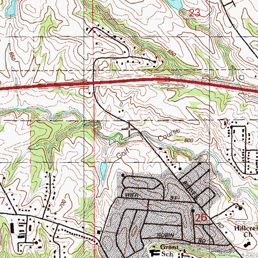 Topographic Map of Geneva Country Club, IA