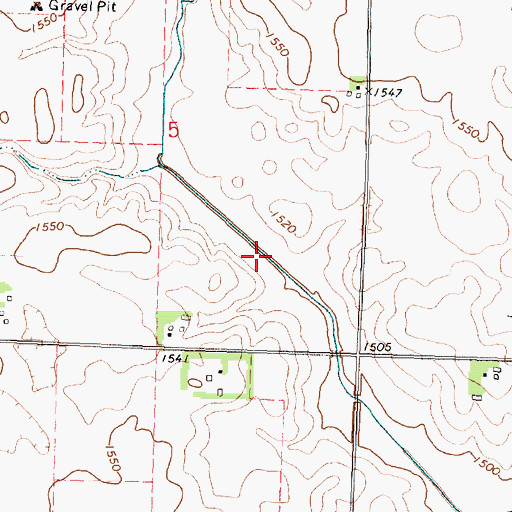 Topographic Map of Judicial Ditch Number 64, IA