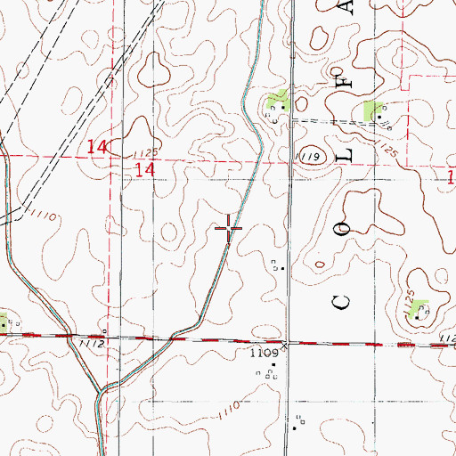 Topographic Map of Lateral Number 1, IA