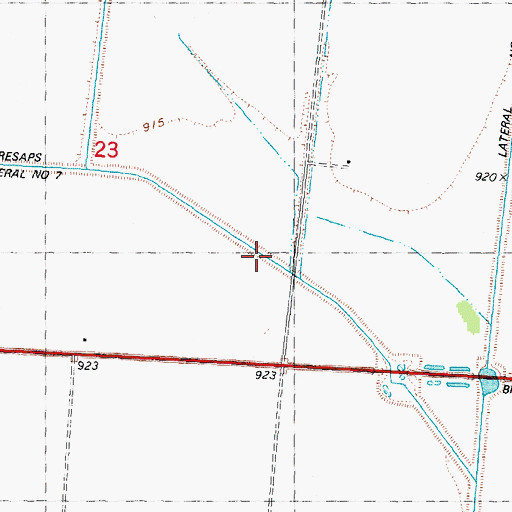 Topographic Map of Main Ditch Number 6, IA