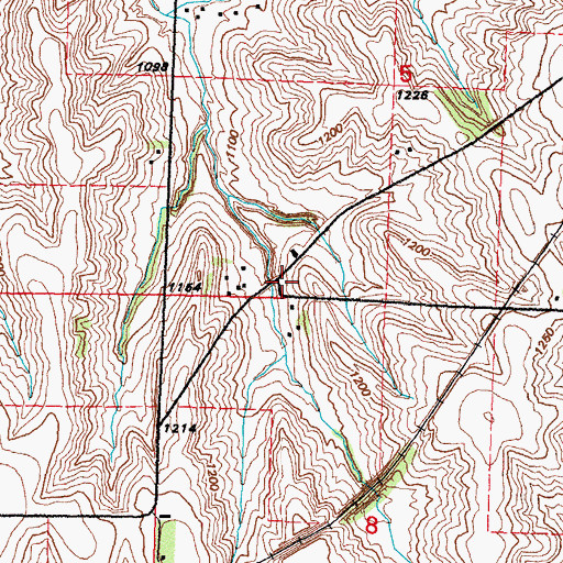 Topographic Map of School Number 3, IA