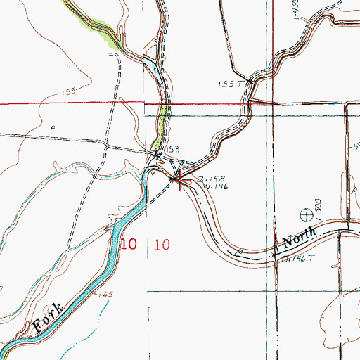 Topographic Map of Big Sandy Bayou, AR