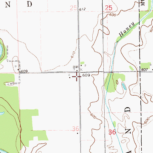 Topographic Map of Port Allen, IA