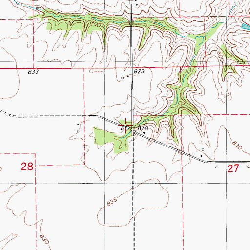 Topographic Map of Butler, IA
