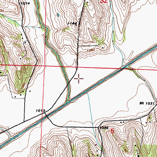 Topographic Map of Harrison (historical), IA