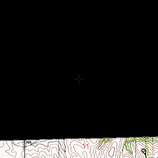 Topographic Map of Inland, IA