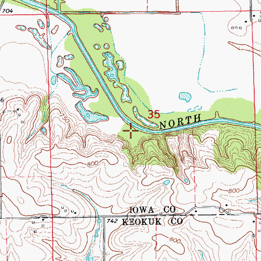 Topographic Map of Foote (historical), IA