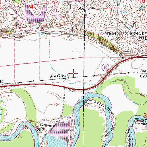 Topographic Map of Nordyk (historical), IA