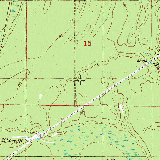 Topographic Map of Big Swamp Ridge, AR