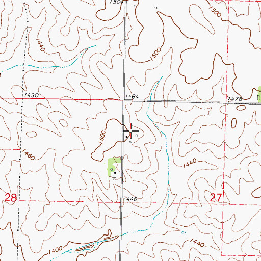 Topographic Map of Thompson, IA