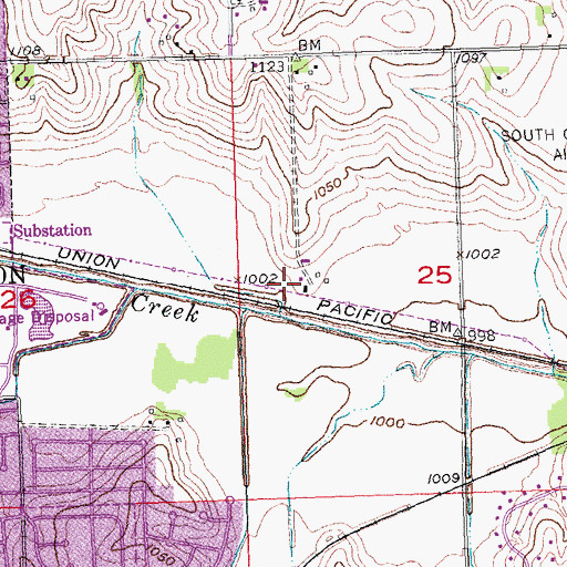 Topographic Map of Soldier River, IA