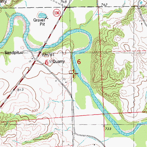 Topographic Map of Clayford (historical), IA
