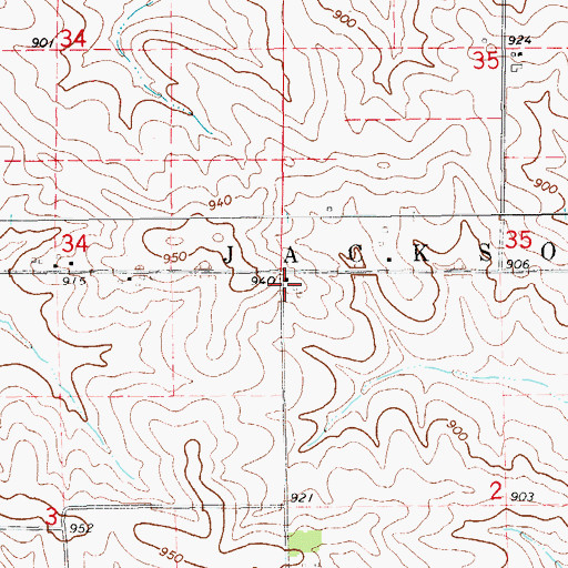 Topographic Map of Gomersal, IA