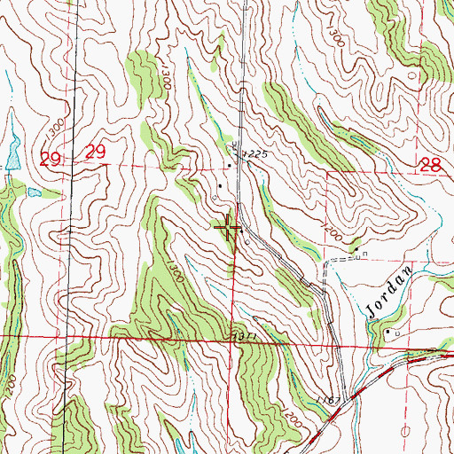 Topographic Map of Hiawatha, IA