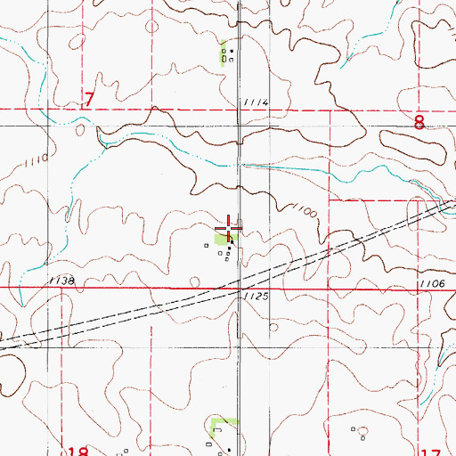 Topographic Map of Idaho, IA