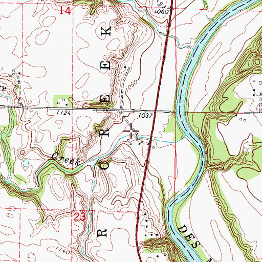 Topographic Map of Latham, IA
