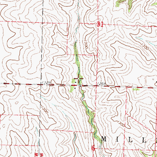 Topographic Map of Gale, IA