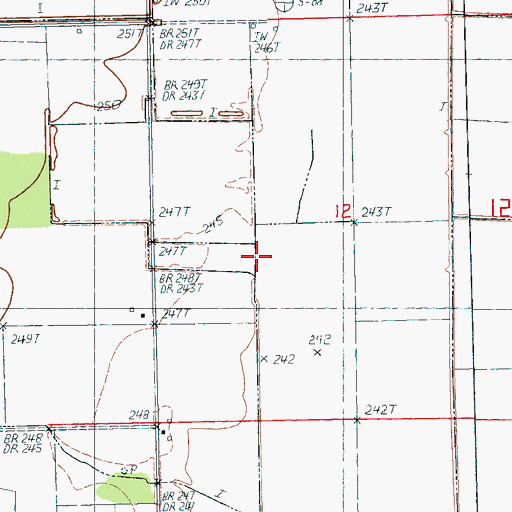 Topographic Map of Birch Creek, AR