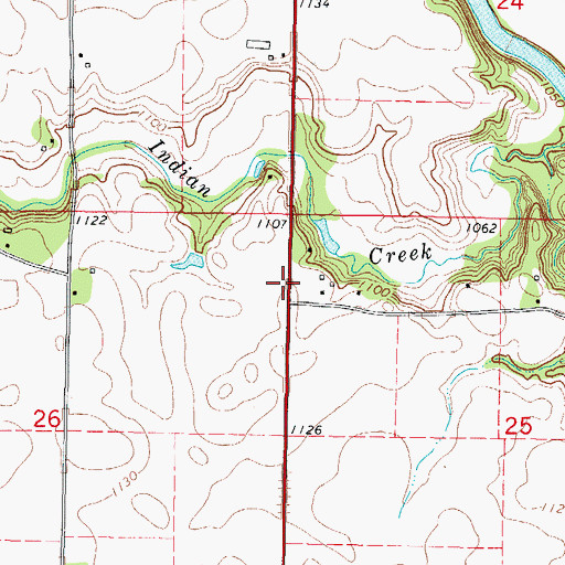 Topographic Map of Addison, IA