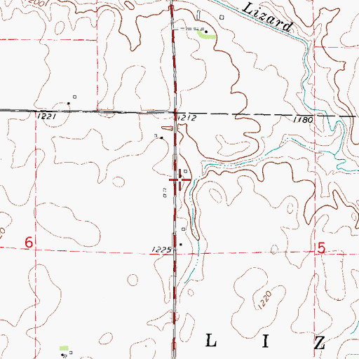 Topographic Map of Buda, IA