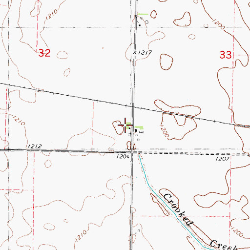 Topographic Map of Rubens, IA