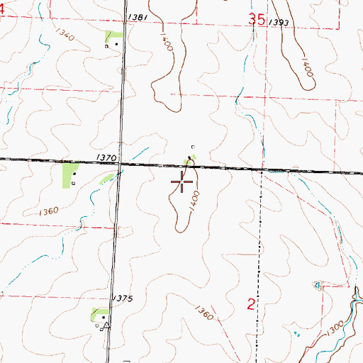 Topographic Map of DeLeon (historical), IA