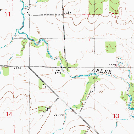 Topographic Map of Zillo, IA