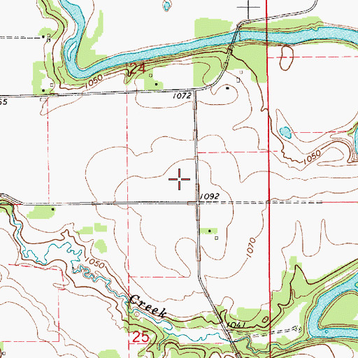 Topographic Map of Watertown (historical), IA