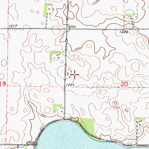 Topographic Map of Bailey, IA