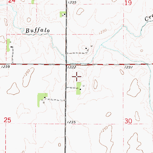 Topographic Map of Mount Valley, IA