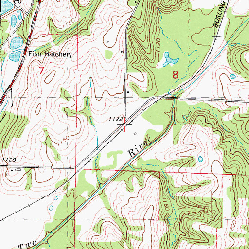 Topographic Map of Lexington (historical), IA
