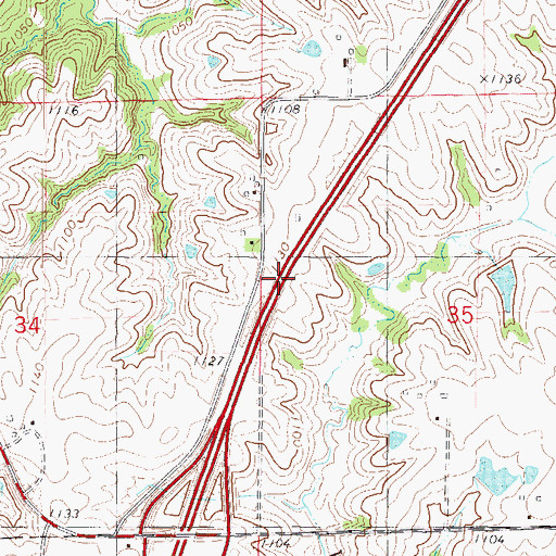Topographic Map of Fierce (historical), IA