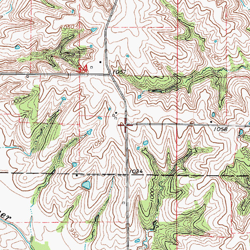Topographic Map of Little River, IA
