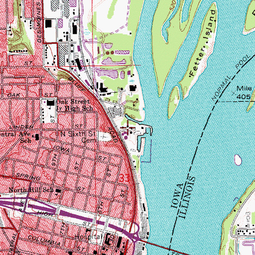 Topographic Map of The Willow Patch Post Office (historical), IA