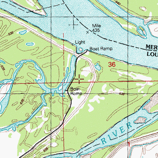 Topographic Map of Burris City Post Office (historical), IA