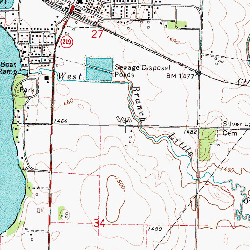 Topographic Map of Austin Post Office (historical), IA
