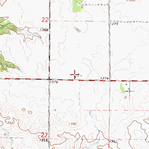 Topographic Map of Emmet Post Office (historical), IA