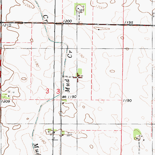 Topographic Map of Swea Post Office (historical), IA