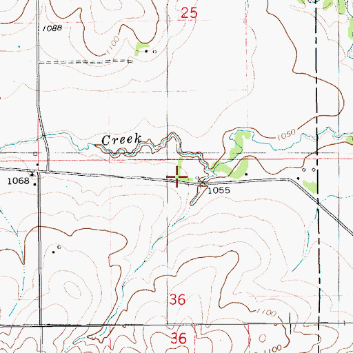 Topographic Map of Stapleton Post Office (historical), IA